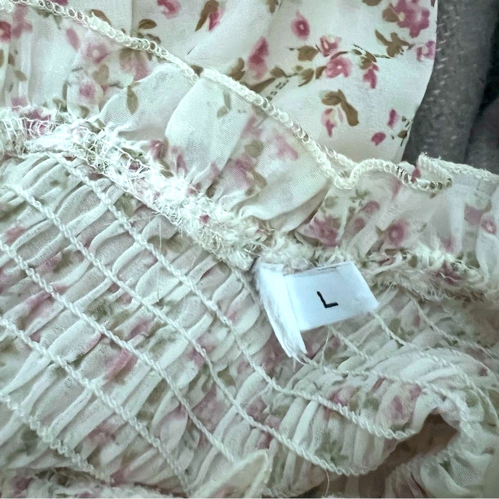 Petal & Pup Floral Cream Dress - Picture 14 of 15